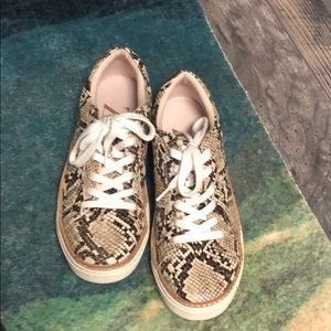Snakeskin Sneakers — like new